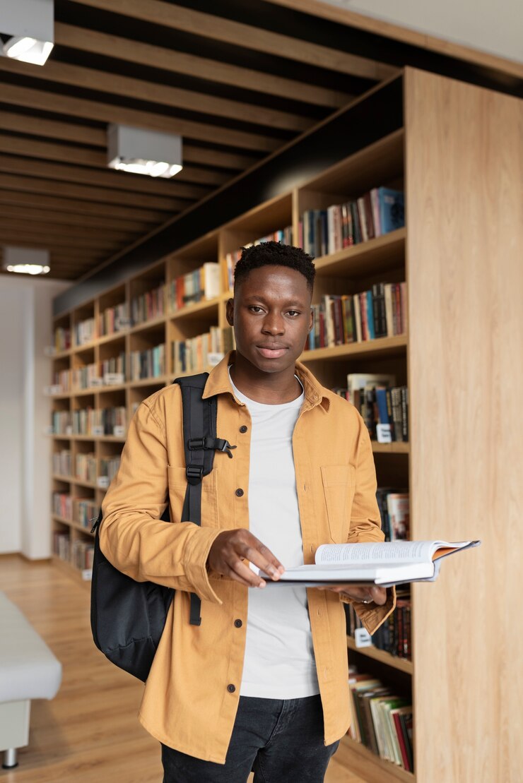 Jeune Etudiant Apprenant Dans Bibliotheque 23 2149215444